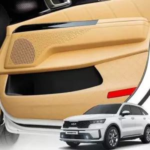 쏘렌토MQ4 가죽 도어커버 스크래치방지 커버 자동차도어커버 자동차커버 차량커버 차량용품