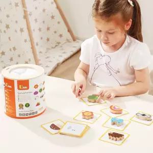 [비가] 터치감각놀이 원목블럭 원목교구 메모리게임 촉감놀이 오감발달장난감