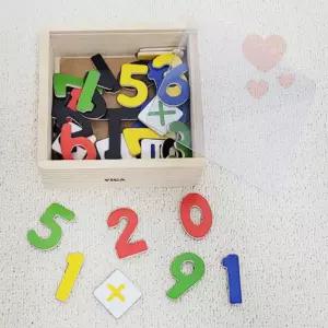 [비가] 숫자놀이 원목숫자 아기장난감 놀이수학 VIGA 목재장난감