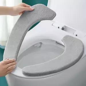 붙이는 쿠션 변기시트 극세사 겨울 변기커버