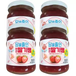 LIGHTJOY 당을줄인 논산딸기쨈 290G 4개