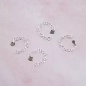 DIY 체인 목걸이 키링 부자재 악세사리 스털링 S925 50mm