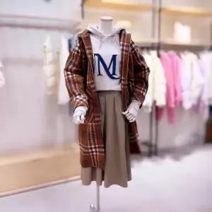 [하프클럽/시에로]  SH4CTF431 캥거루 포켓 체크 후드 코트