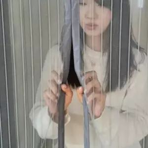 ( )줄무늬 현관방충망모기장 그레이 캠핑모기장 모기퇴치 문방충망