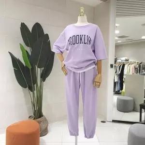 [하프클럽/에잇컨셉]  C21D1FTT006 루즈핏 브루클린 반팔세트