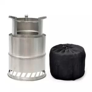 (선택 우드스토브)초경량 이동식 화로대 바베큐 야영 필수품 스토브 캠핑화로대 우드 접이 식화로대