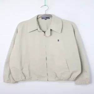 랄프로렌 폴로 블루종 점퍼/베이지/로고 자켓 구제 중고 캐주얼 봄 코디 추천 남성용 XL 105