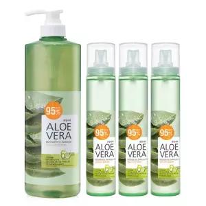 알로에 대용량 미스트 125ml x 3개+수딩젤 1000ml