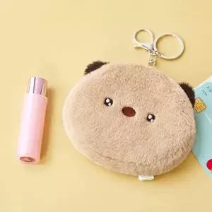 ( )캐릭터 파우치 아무로키 수달이 얼굴 동전지갑 소품 케이스 가방고리 키홀더