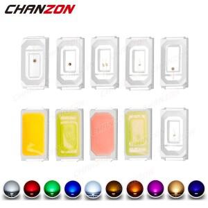 100Pcs SMD 5730 LED 다이오드 칩 0.1W  흰색 빨간색 녹색 파란색 노란색 주황색 UV 보라색 핑크 빛 구슬