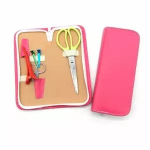 가위 가죽 케이스 핑크 미용가방 가위케이스 미용가위정리대 가위집 가위정리함 가위정리대 미용스텝가방