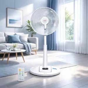 신일 스탠드형 선풍기 5엽날개 리모컨 타이머 3단 바람세기 SIF-14RTQ