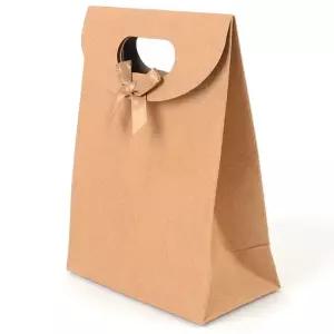 크라프트 리본 선물백 소형 기념 답례품 포장박스 리본선물백