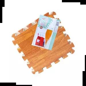 층간소음방지 EVA원목무늬 퍼즐매트 고급형 대(4개입)