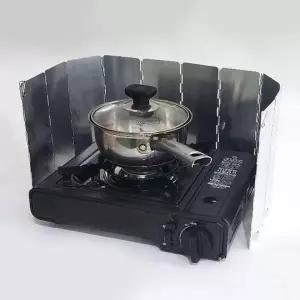 10단 캠핑 접이식 버너 바람막이