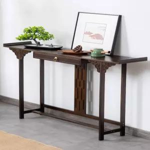 엔틱 인테리어 우드 폭좁은 장식장 슬림 현관 콘솔 프레임 빈티지 북유럽 소품