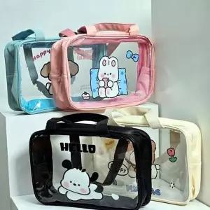 PVC NJO446L0 캐릭터 투명 비치백 토트 가방 수영백 애니멀