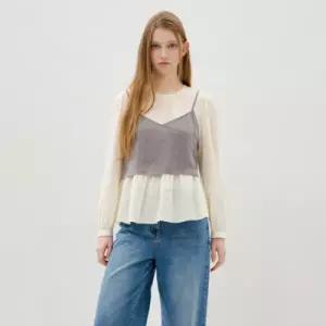 [롯데백화점]올리브데올리브 뷔스티에 시스루 블라우스 OE6MB306-GB