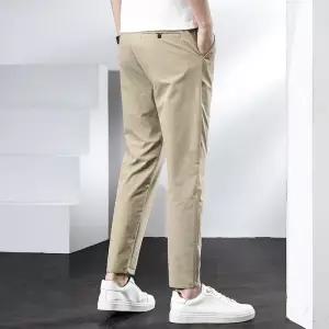 남성바지 여름 아이스 9부 팬츠 정장바지 슬림 캐주얼 러쉬 심쿵직구