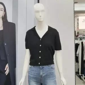 [하프클럽/에이비에프지]Abfz DP01 노치드카라 부클 린넨 가디건 AFY2HY45