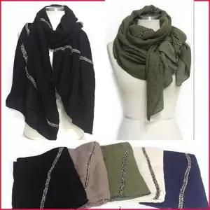 고급 면 스카프 머플러 남성 여자