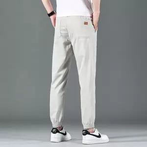 보니따스 바지 팬츠 남성용 배기핏 배기 슬랙스 성 스트링 조거 소프트 트레이닝 츄리닝 편안한 운동 9부 A