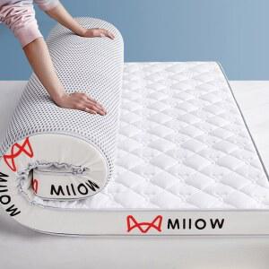 매트리스 태국 라텍스 필링 4cm 다다미 매트 두꺼운 8cm 트윈 사이즈 따뜻한 겨울 침대 커버 쿠션 유지