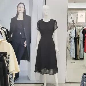 [하프클럽/에이비에프지]Abfz DP01 도트 쉬폰 원피스 AFY3QO40