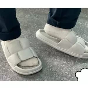 회색 280mm 남성용 쿠션 거실 슬리퍼 실내화 사무실 구름슬리퍼 거실슬리퍼 쿠션슬리퍼