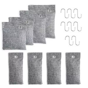 대나무 숯 탈취제 그레이 8p 꿉꿉 차량 건조 집