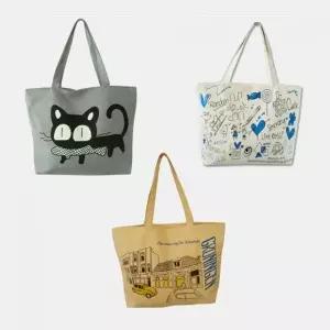 에코백[디자인캔버스에코백]캔버스가방 보조가방 숄더백 장바구니[주경]