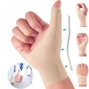 손 보호대 손목 부목 엄마용 병 CMC 유착성 퀘르뱅 왼손 남성 압축 1879027 및 또는 오른손용 안정기 방수 여성 손가락 드 지지