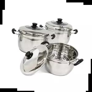 곰솥 러브송 스텐 2단 찜곰솥 스텐찜통