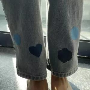 리폼 수선패치 직사각 청바지