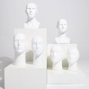 두상 머리 마네킹 모형 남자 매장 디피 톤 소품 모델 상반신 안경 모자 목걸이 얼굴 전시