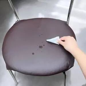 브라운 가죽 의자커버 식탁의자 리폼