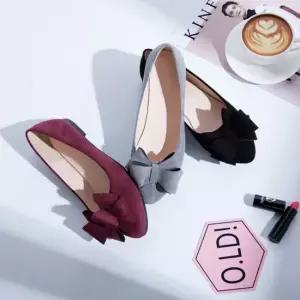 여성 스웨이드 리본 플랫슈즈 리본단화 여자구두 로퍼 협력업체02 여자신발 단화 플랫슈즈