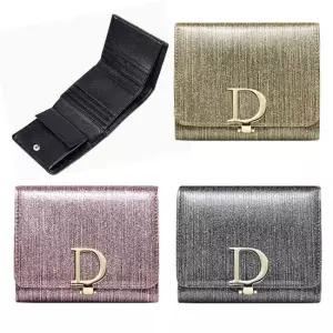 리얼 소가죽 3단 진주펄 고정클립 카드 동전 중지갑 헨드폰지갑 가죽지갑 돈지갑 지폐지갑