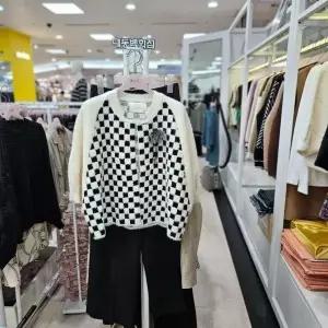 [하프클럽/수스]수스 DP01 체크보드니트 S234BJKA51