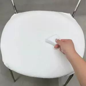 가죽 화이트 식탁의자 리폼 의자커버