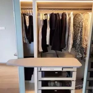 접이식 다리미판 폴딩 슬라이딩 부착 옷장 벽부형 스탠딩 스팀 입식 대형 패드 다림판