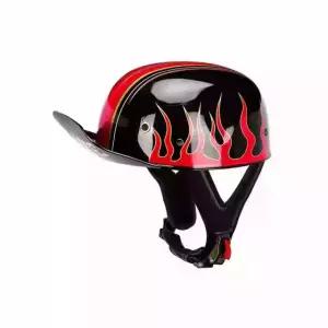 스냅백 헬멧 모자 빈티지 반모 스쿠터 클래식 레트로 공용 전기자전거 오픈페이스 여름용