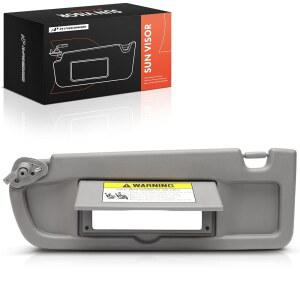 A-프리미엄 드라이버 왼쪽 사이드 선바이저, 혼다 시빅 2006 2007 2008과 호환 - 베니티 미러, 다크 그레이 컬러 83280-SNA-A01ZA, 83280SNAA01ZA 대체