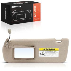 현대 쏘나타 2005 2006 2007 2008 2009 2010과 호환되는 A-프리미엄 드라이버 좌측 선바이저 - 베니티 미러, 슬라이딩 익스텐션, 베이지 컬러 852010A250QD 대체