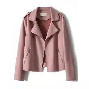 여친 가을 스웨이드자켓 손질이 에코 아우터 숏가죽 4색 OP3