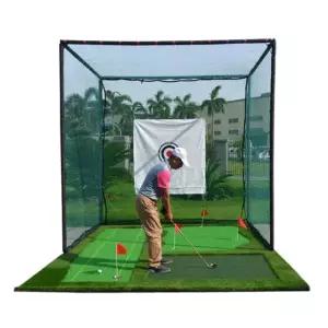 골프 연습 스크린 그물망 간이골프장 가정용 미니 스윙연습기 스윙연습 남성 반자동 남자