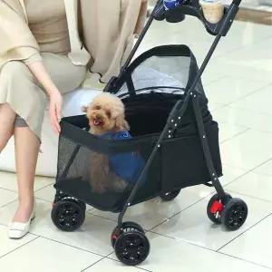접이식 개 강아지 유모차 고양이 중형견 폴딩 분리형 펫모차