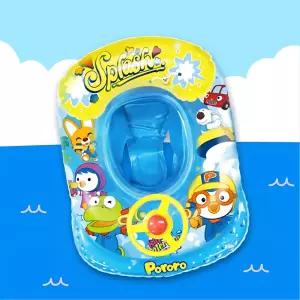 풀빌라 여행 빵빵운전대 중형 뽀로로 보행기튜브 물놀이장 탈부착 가정수영 안전손잡이