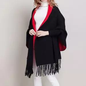 블랙레드 믹스 가디건숄 니트 망토머플러 겨울용품 벙어리장갑 손난로 보온담요