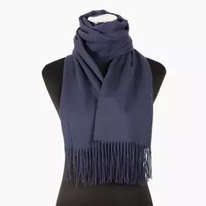 베이직 머플러 딥블루) 무지 커플목도리 겨울용품 벙어리장갑 손난로 보온담요